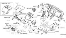 NISSAN Genuine OEM 2003-2006 350Z Lid Cluster 68250-CD08C
