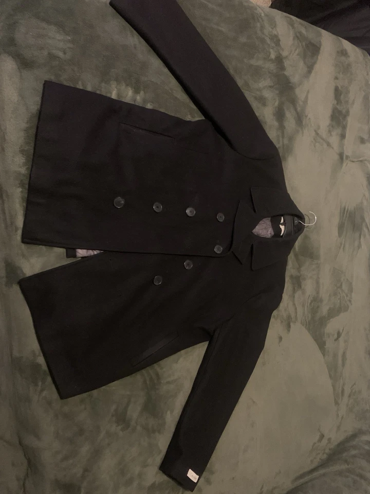 Abrigo Hombre Calvin Klein Negro Guisante - Grande Poco Uso Foto 2 de 4