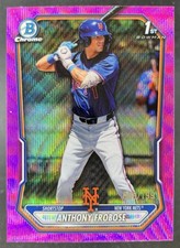 2026 Bowman Anthony Frobose 1st Chrome Fuchsia Wave Refractor /199 Prospect Mets