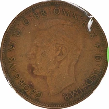 1946 (m) Australia 1 Penny KM36 VF Uncertified #808