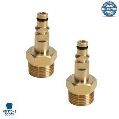 2-Pack Gold M22 Pressure Washer Hose Adapters Quick Connect for K Series