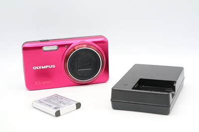 Olympus Stylus VH-520 14.0 MP Red Compact Digital Camera Used From