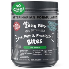 Zesty Paws Vet Strength Probiotics for Dogs Digestive Health  Gut Flora Supp...
