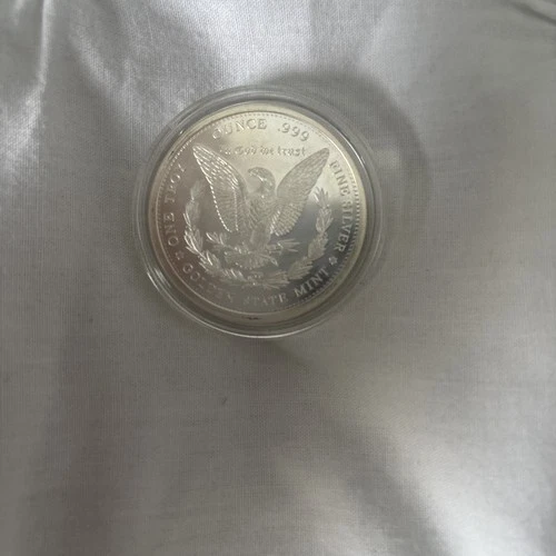 GSM Morgan Silver Dollar Round 1oz Troy .999 Fine Solid Silver Coin USA IN CAP