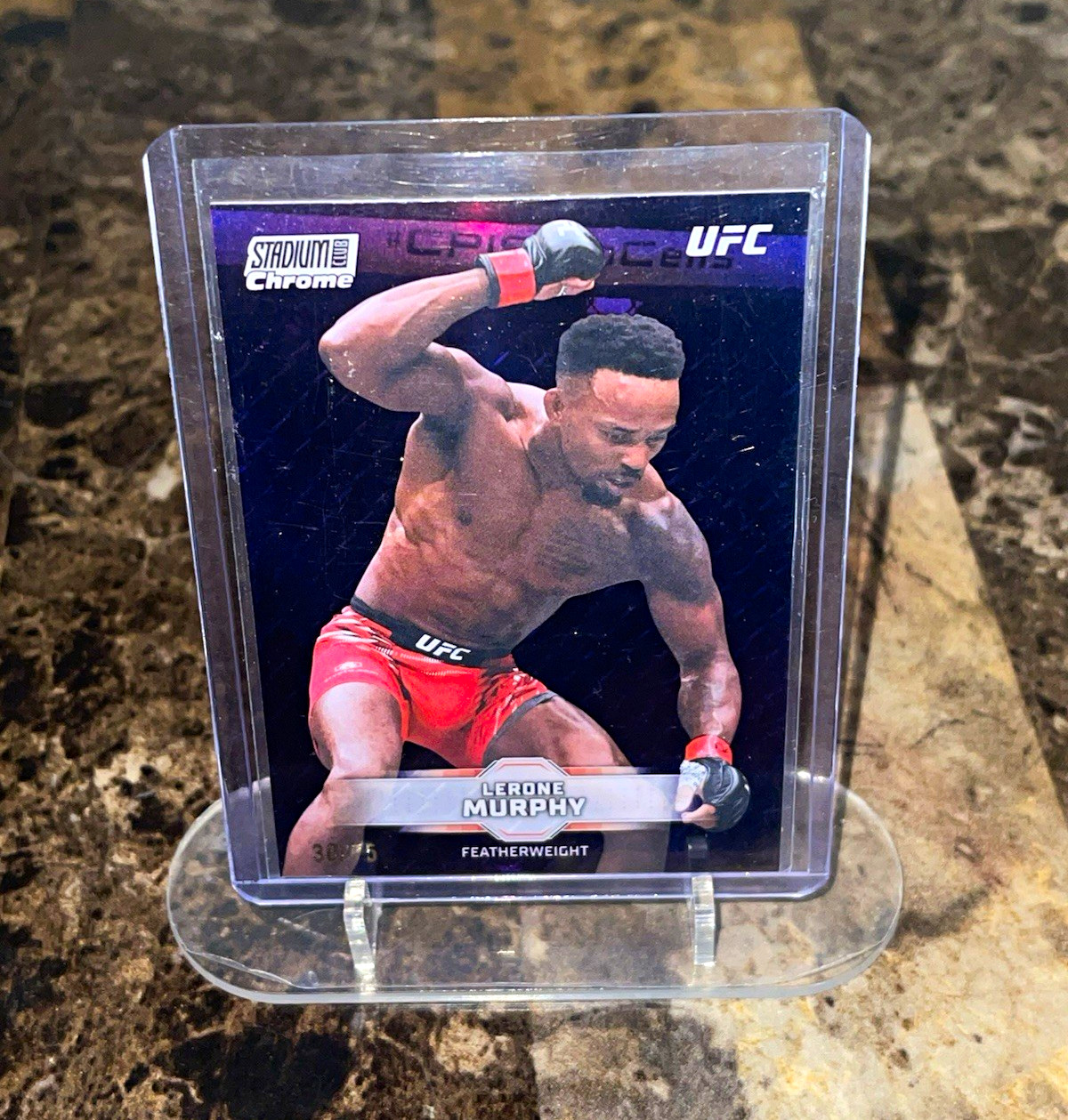 Topps Stadium Club Chrome UFC 2026 Lerone Murphy Serial Numbered 30/75 #CB-76
