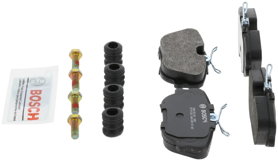 Juego de pastillas de freno de disco delanteras traseras Bosch BP493 para 86-04 Land Rover Range Rover Foto 3 de 4