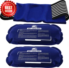 3pc Reusable Ice Pack Gel Wrap Hot Cold Therapy Knees Back Joint Muscle Pain