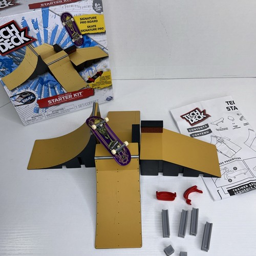 Tech Deck Starter Kit Fingerboard Skateboard Ramp Set & Board - Picture 4 of 4
