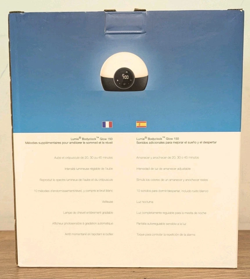 Lumie Bodyclock Glow 150 - Alarm Clock Simulates Sunrise & Sunset - Bedside - Image 3 of 4