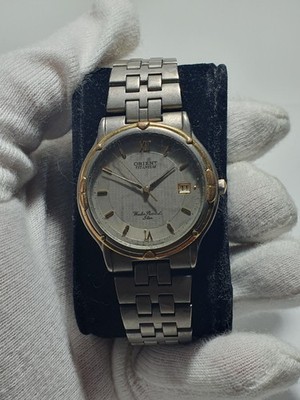 Vintage Herenuhr Uhr  Orient Watch Titanium Case Quartz KY HT7043-70 CS