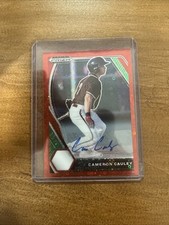 2021 Panini Prizm Draft Picks Red Velocity Cameron Cauley #PDP73 Auto