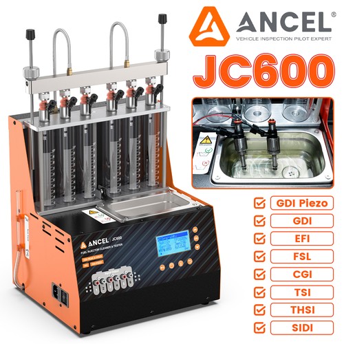 Jc600 R ANCEL JC600 EFI GDI Piezo Fuel Injector Tester Ultrasonic Cleanning ...
