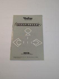 Vectrex Clean Sweep Complete CIB Video Game Cartridge Manual Overlay 1982 TESTED