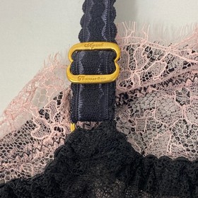 Agent Provocateur Ariel Black Pink Lace Bra 34D New