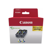 Canon CLI-36 Color Twin Pack 2Er-Pack 12 Ml Farbe Cyan Magenta Gelb Original