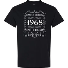 Inktastic Limited Edition 1968 One Of A Kind T-Shirt Birthdays Birth Year Party
