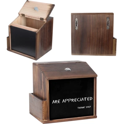 Holz Spardose Trinkgeldkasse Trinkgeld Spende für Friseure Arzthelfer Assistente