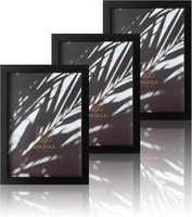 Bilderrahmen A4 Schwarz Holz Fotorahmen 21X30Cm Din A4 Urkunden 3Er Set