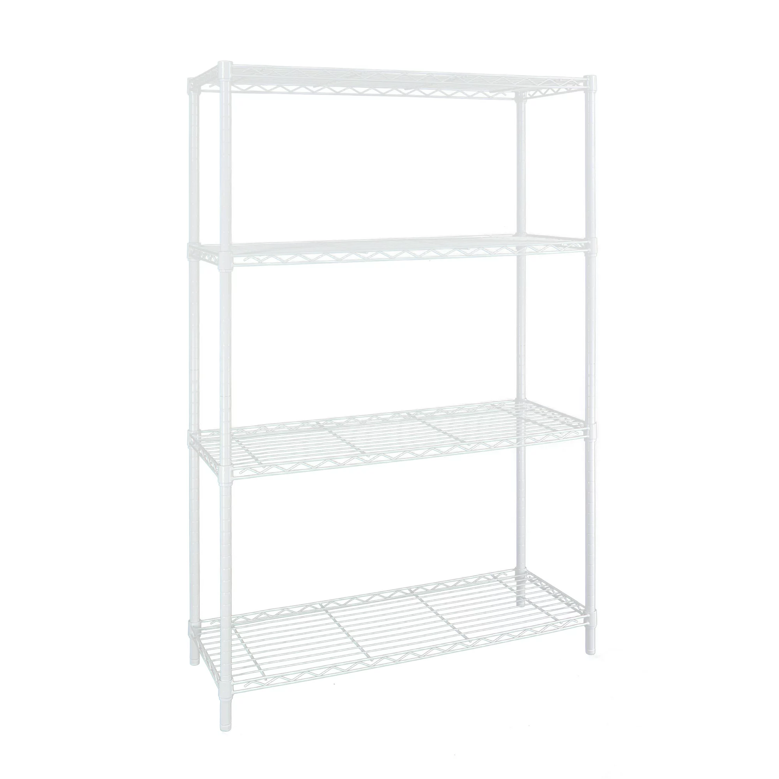 Tough 4 Tier Wire Shelving Unit White 14"dx36"wx54"h Capacity 1400 Lbs