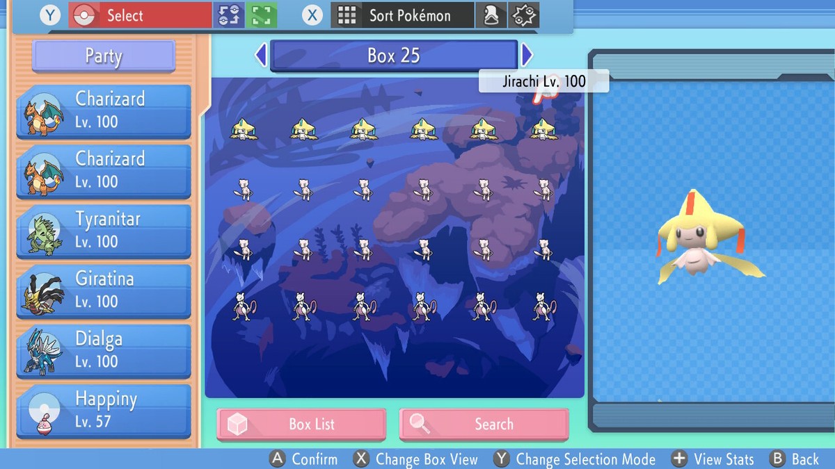 Pokémon Jirachi 6IV Niveau 100 + Master Ball Pour Pokémon Écarlate/Violet FR Sur Nintendo Switch