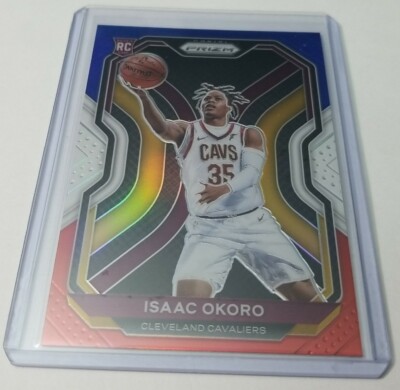 2020-21 Panini Prizm ISAAC OKORO Red White & Blue Prizm RC
