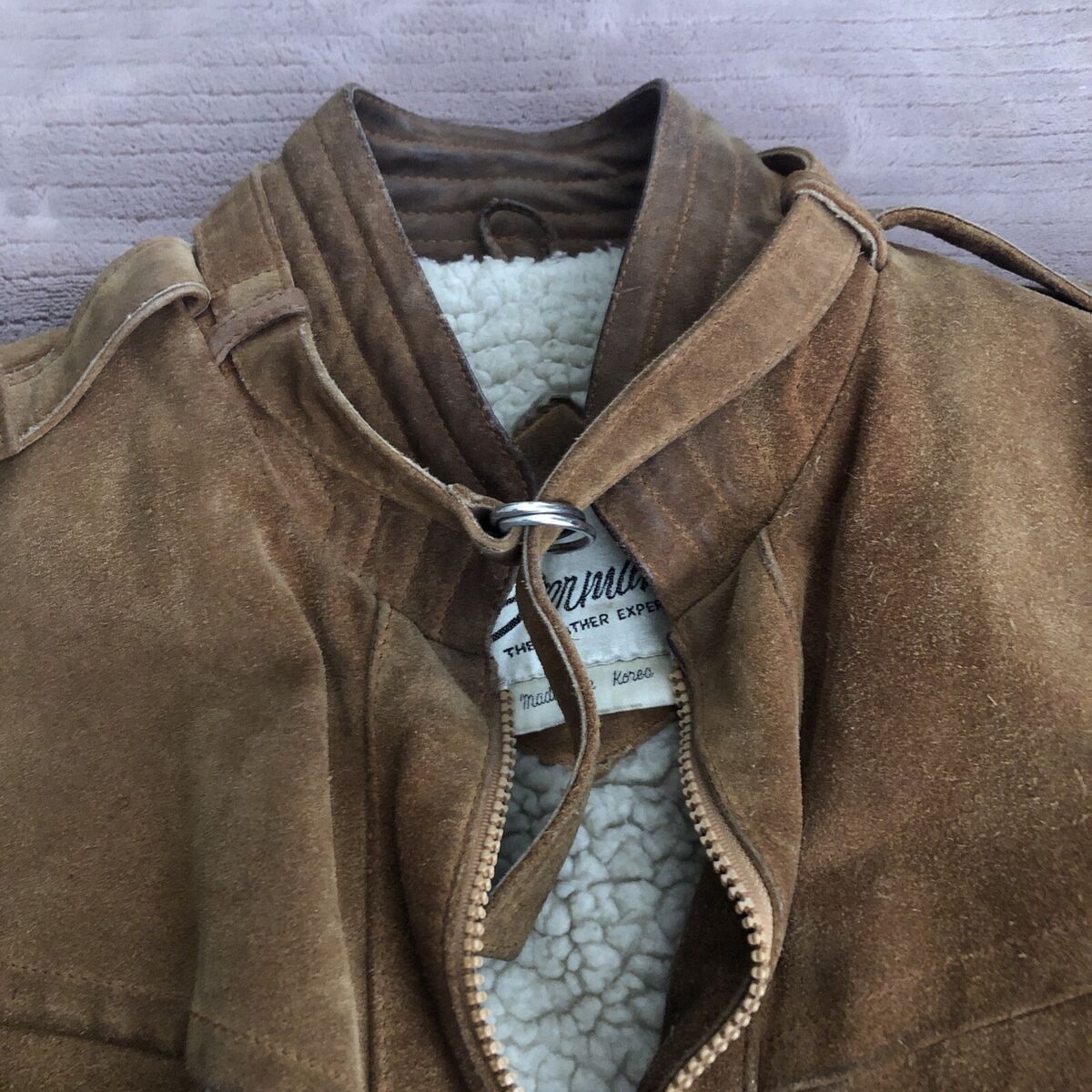 Vintage 80s Berman's Suede Leather Wool-Lined Jacket Vintage 80s Berman's Suede Leather Wool-Lined Jacket
