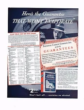 1930s BIG Original Vintage Eveready Prestone Anti Freeze Art Print Ad