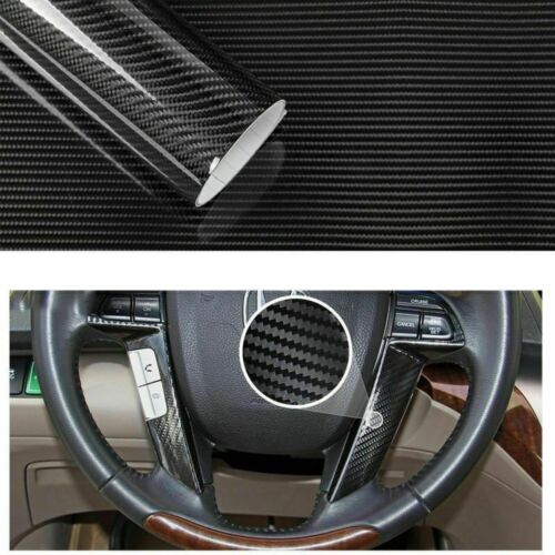 6D Carbon Folie Blasenfrei Autofolie Glanz Schwarz KFZ Klebe Folie 50x 152cm - Bild 8 von 14
