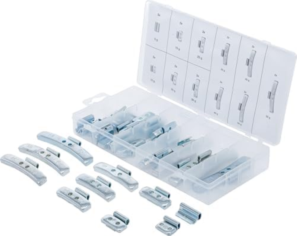 Surtido de contrapesos de equilibrado de ruedas | 36 piezas