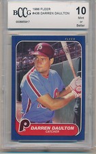 1986 Fleer Darren Daulton (Rookie Card) (#438) BCCG10 BCCG. rookie card picture