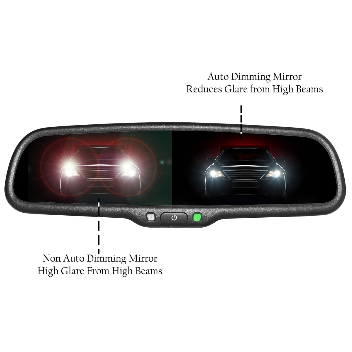 Master Tailgaters OEM Rear View Mirror With Ultra Bright 4.3