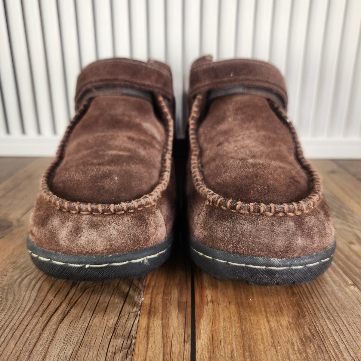 Jeffrey Fitzhugh Ankle Boots Mens 11.5 Brown Suede Moc Toe  display picture 2