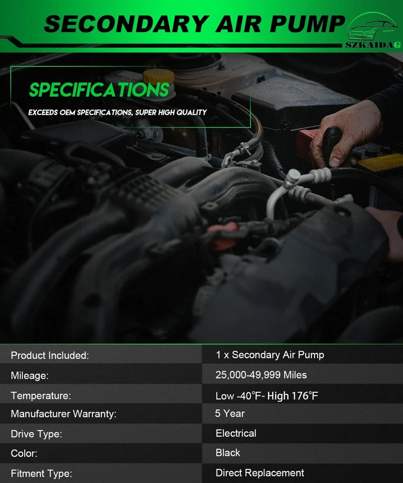 Bomba de inyección de aire secundaria compatible con:-Chevy Colorado 2007-2012 2,9 L 3,7 L 5,3... Foto 4 de 4