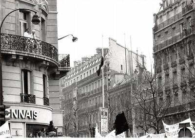 Pressefoto.MLE10981.30x20 cm ca.Demonstration.1976.Paris