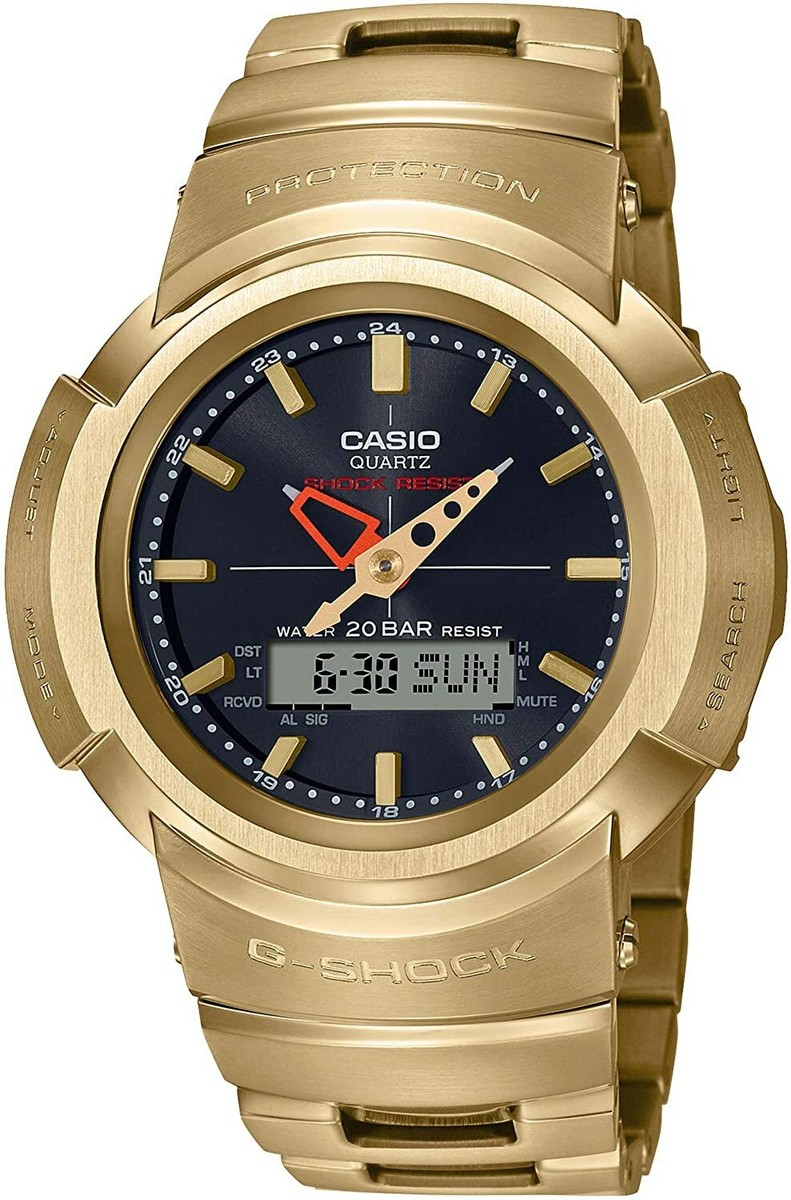 CASIO G-SHOCK AWM-500 ソーラー充電 時計 G-SHOCK AWM-500-1A フルメタル 電波ソーラー アナデジ メンズ