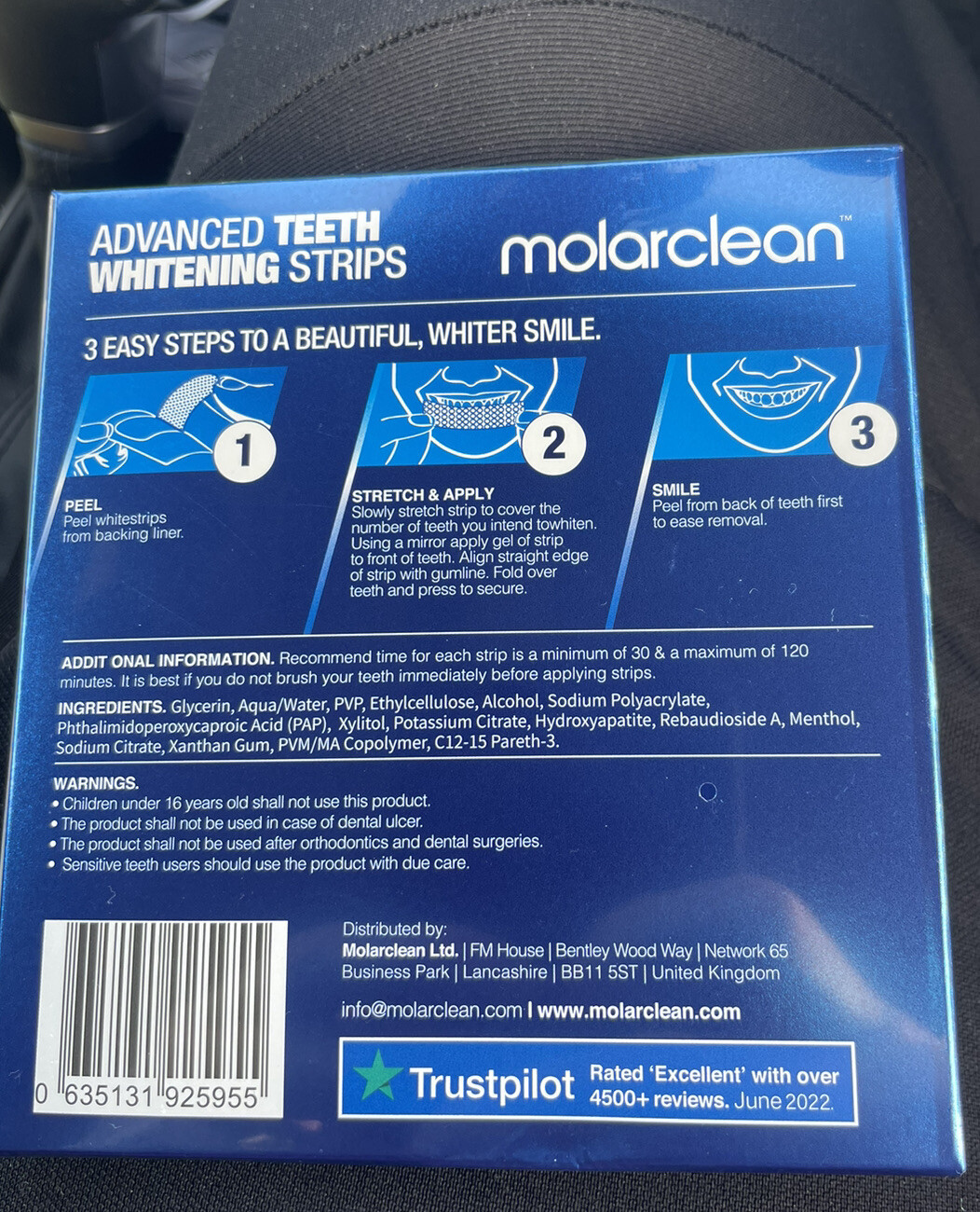 MolarClean+Teeth+Whitening+Strips++28+Piece for sale online eBay
