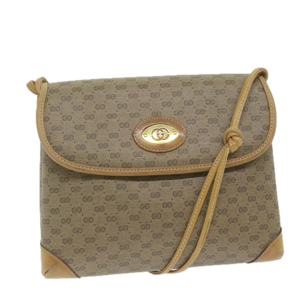 Sac bandoulière GUCCI Micro GG Supreme PVC cuir beige 007 49 5548 authentique am5530
