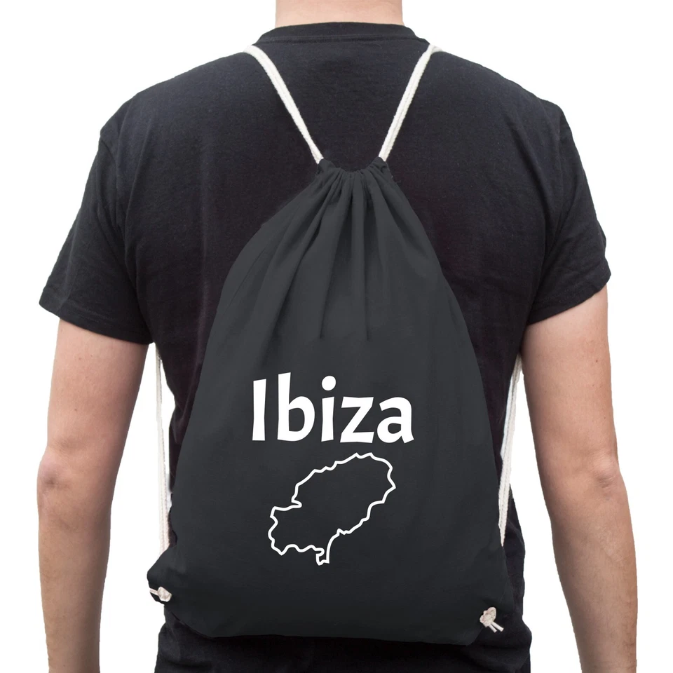 Ibiza Insel Turnbeutel - Spanien Urlaub Reisen Party Disco