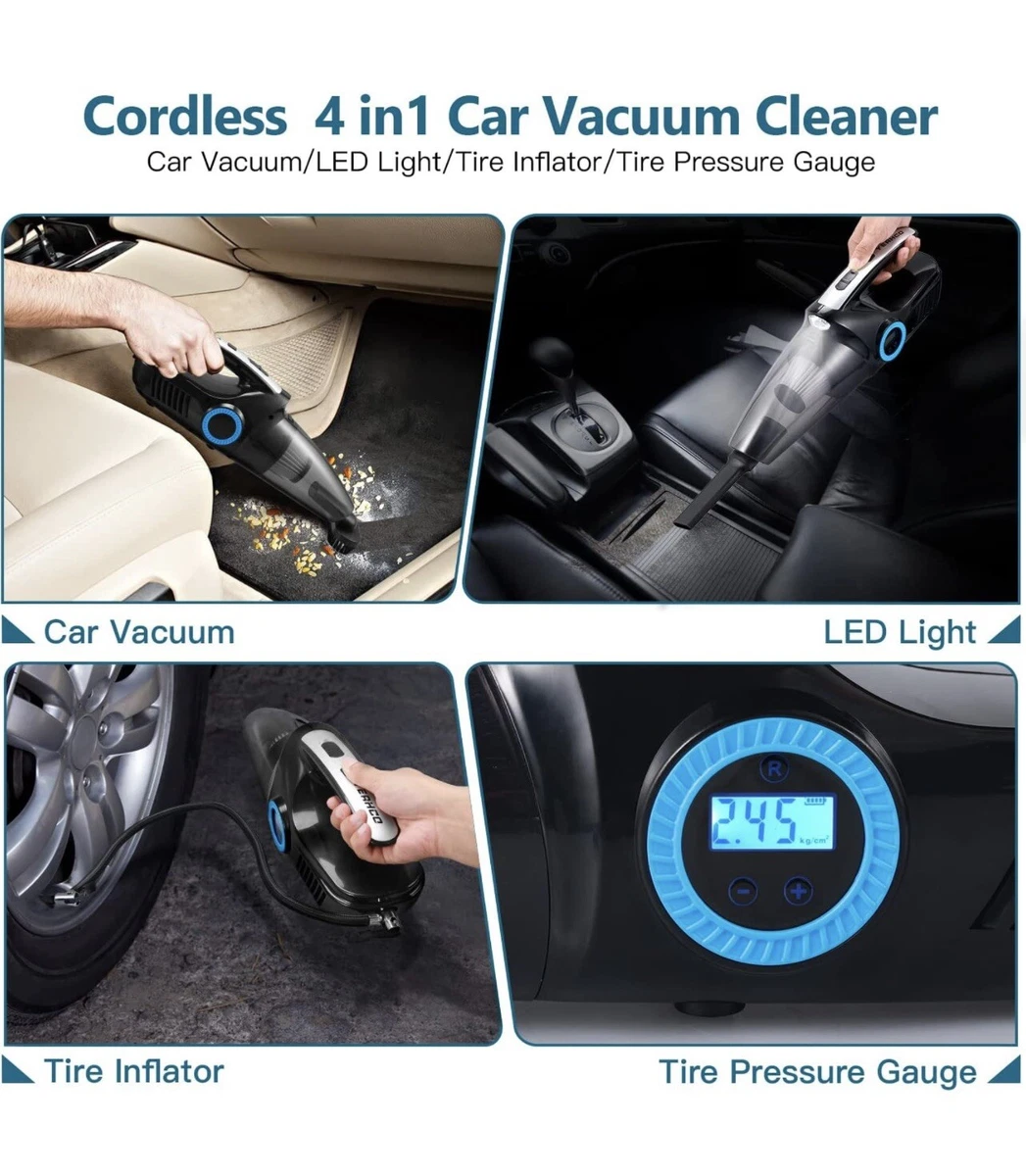Car vacuum 2024 tire inflator