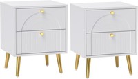 Bedside Cabinets Pair Set x2 Nightstand Drawers Bedroom Storage Tables Units