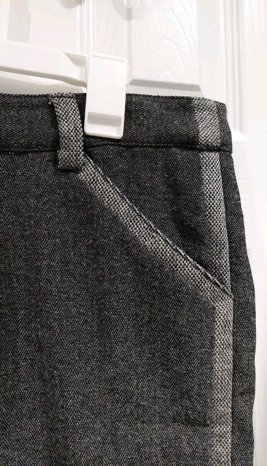 Ladies XS Womens BDG Grey Herringbone Shorts Side Stripe Urban Outfitters Summer - Image 2 of 4