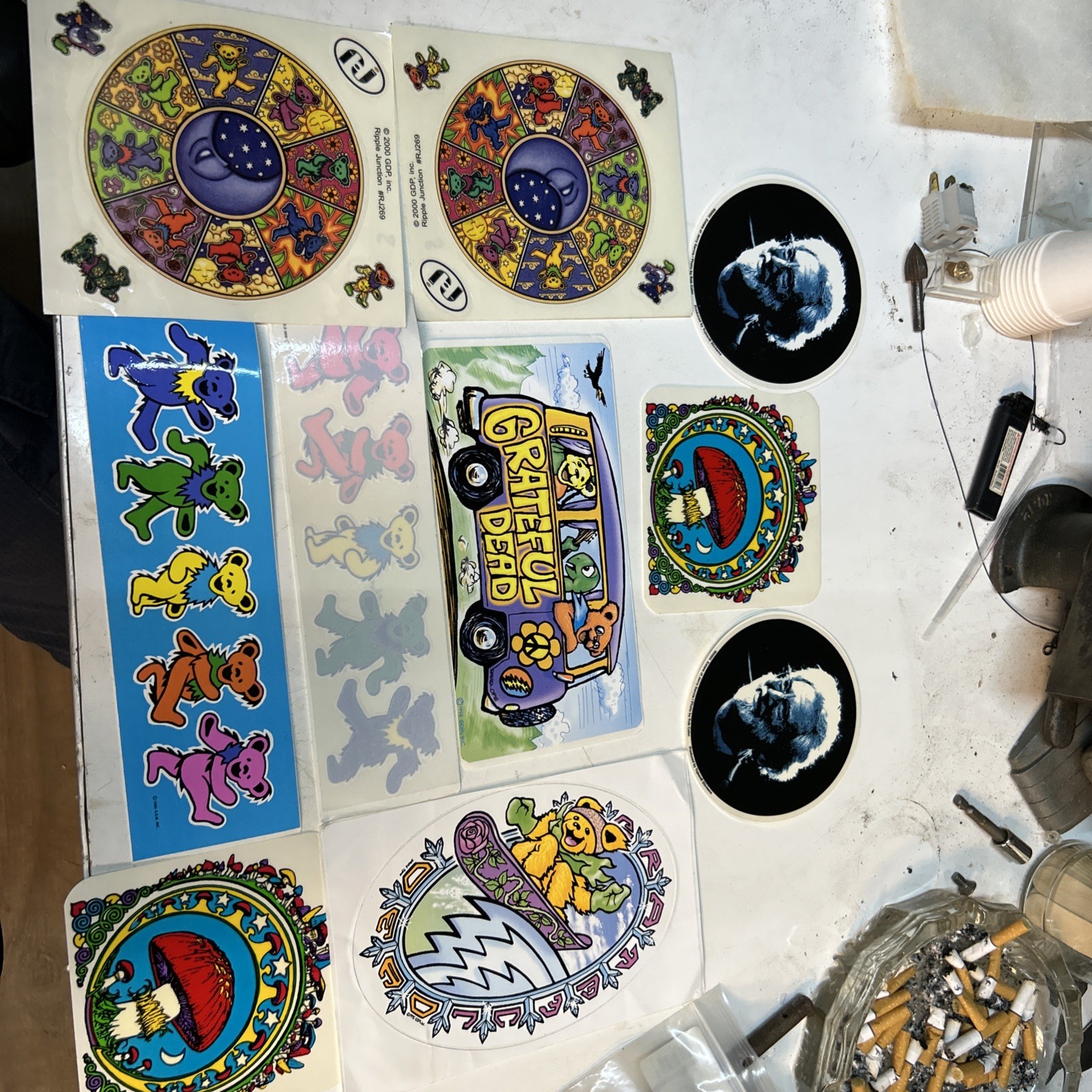 Vintage Grateful Dead Stickers Pack of 10 Decals for Fans  