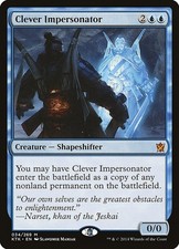 Clever Impersonator Khans of Tarkir MTG LP card
