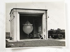 Weather Balloon Inflation Shed Gas Cylinders Trailer c1940s VTG Photo