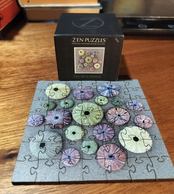Zen Puzzles Sea Urchins 50 Piece Wooden Jigsaw Puzzle Zen Teaser Complete USA