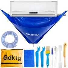 Gdktg Mini Split Cleaning Kit, 10Pcs AC Fits 27-37in Small, Blue