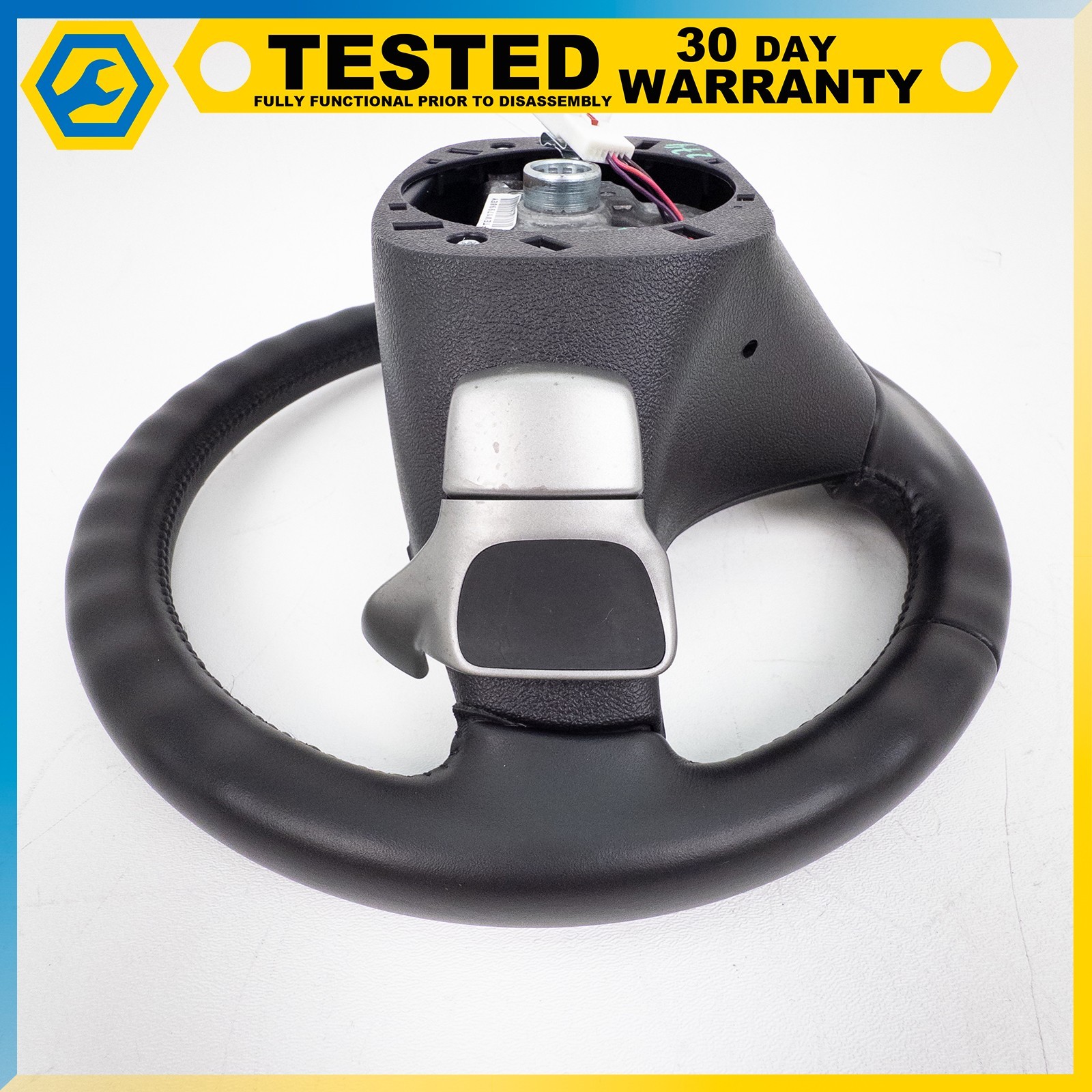 05-13 CHEVROLET CORVETTE C6 DRIVER STEERING WHEEL ASSEMBLY PADDLE SHIFT BLACK OE