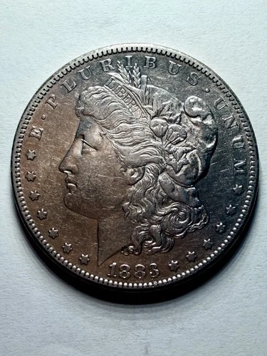 1883-S Morgan Silver Dollar Almost Uncirculated 55