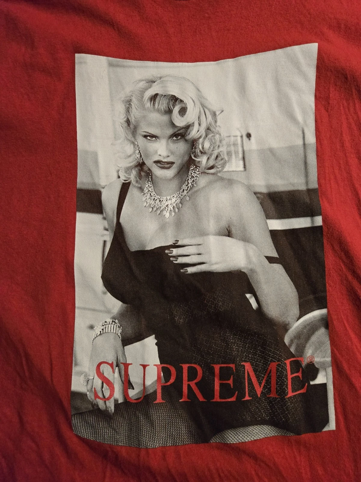Tee shirt Supreme Anna Nicole Smith S/S 21 rouge L
