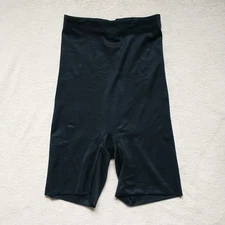 Spanx Shapewear Womens M Black Hi-waist Mid-thigh Tummy Control Shaping Shorts 